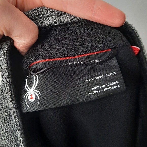Spyder Gray Zip Jacket M - Picture 4 of 7